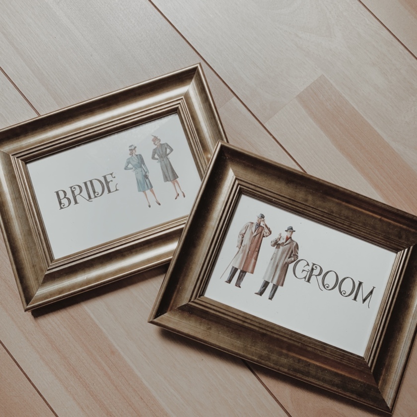 "Latest in 2020: A Collection of Stylish Reception Signs for an Elegant Reception Space"にて紹介している画像