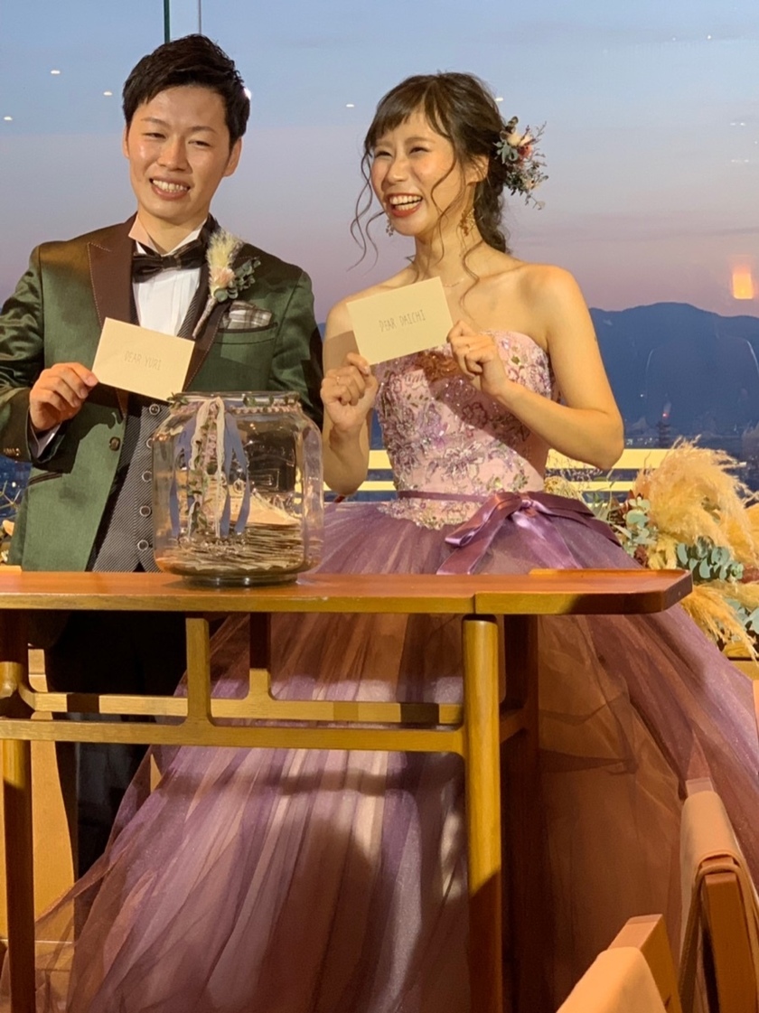 因为最开心的是宾客的祝福♡ 收集宾客致信的婚礼・宴会演出总结にて紹介している画像