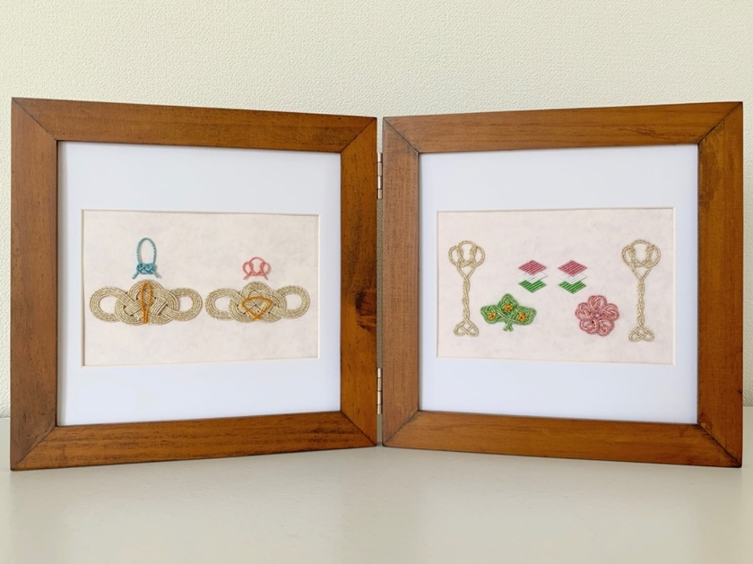Chic Creations: Upcycling Your Gift Envelopes into Festive Mizuhiki Art Boards for Celebrations!にて紹介している画像