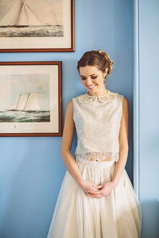 The Anticipation of a Trend: Adorable and Elegant Two-Piece Wedding Dresses ♡にて紹介している画像