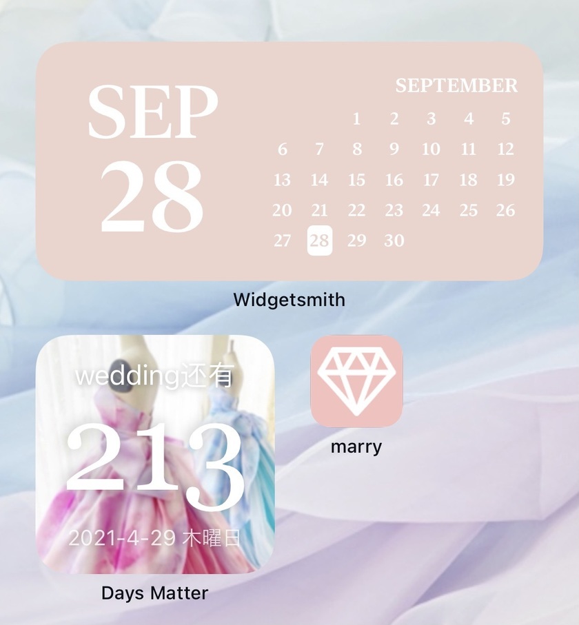 Ios14で話題のホーム画面カスタマイズ プレ花嫁さんにおすすめは カウントダウン機能です Marry マリー