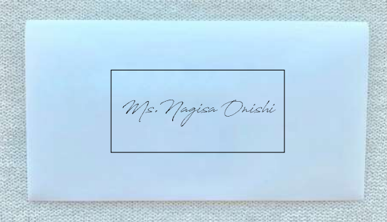 Transforming Mask Cases into Place Cards! How to Create "Guest Name Stickers" at Homeにて紹介している画像