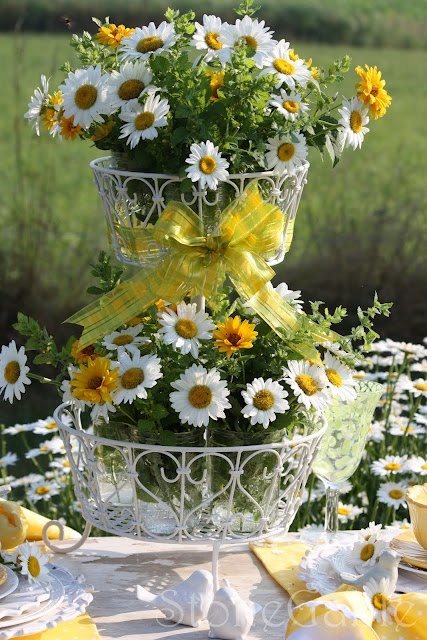 Charming and Cute Daisy Flowers ♡ A Spring Wedding Surrounded by Abundant Daisies＊にて紹介している画像