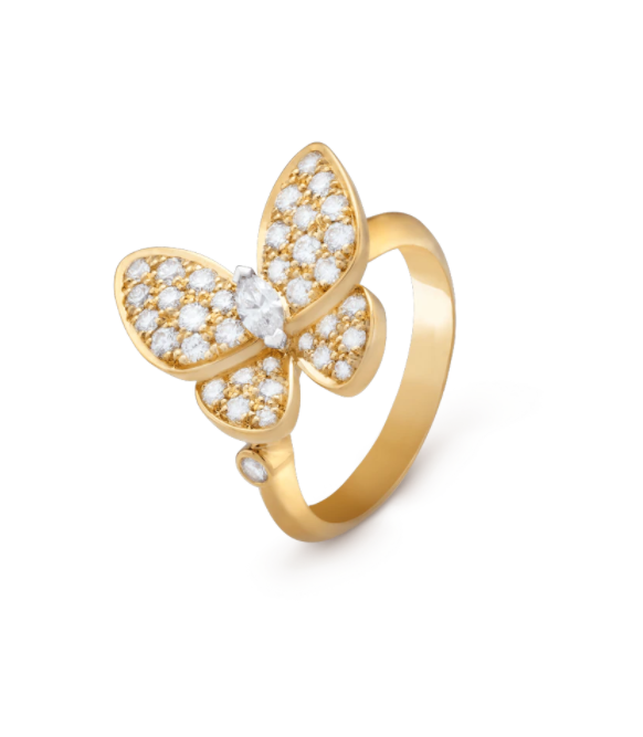 "Symbol of Joy: A Collection of Adorable 'Butterfly Design' Rings That Stand Out!"にて紹介している画像