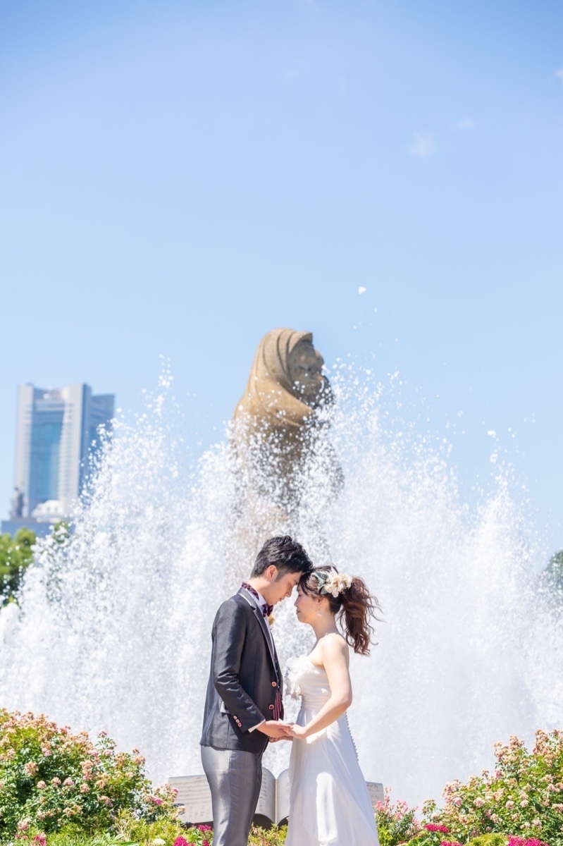 "Where Are the Beautiful Photos Taken for Pre-Weddings in Yokohama Minato Mirai? A Guide with Maps"にて紹介している画像