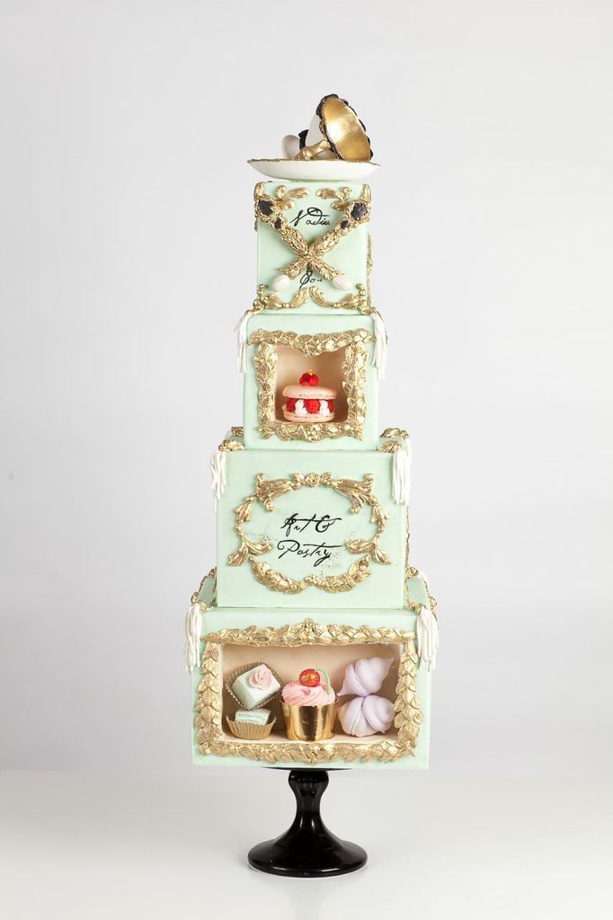 Artistry with Sugar! Luxurious and Artistic Weddings with Sugar Cakes ♡にて紹介している画像