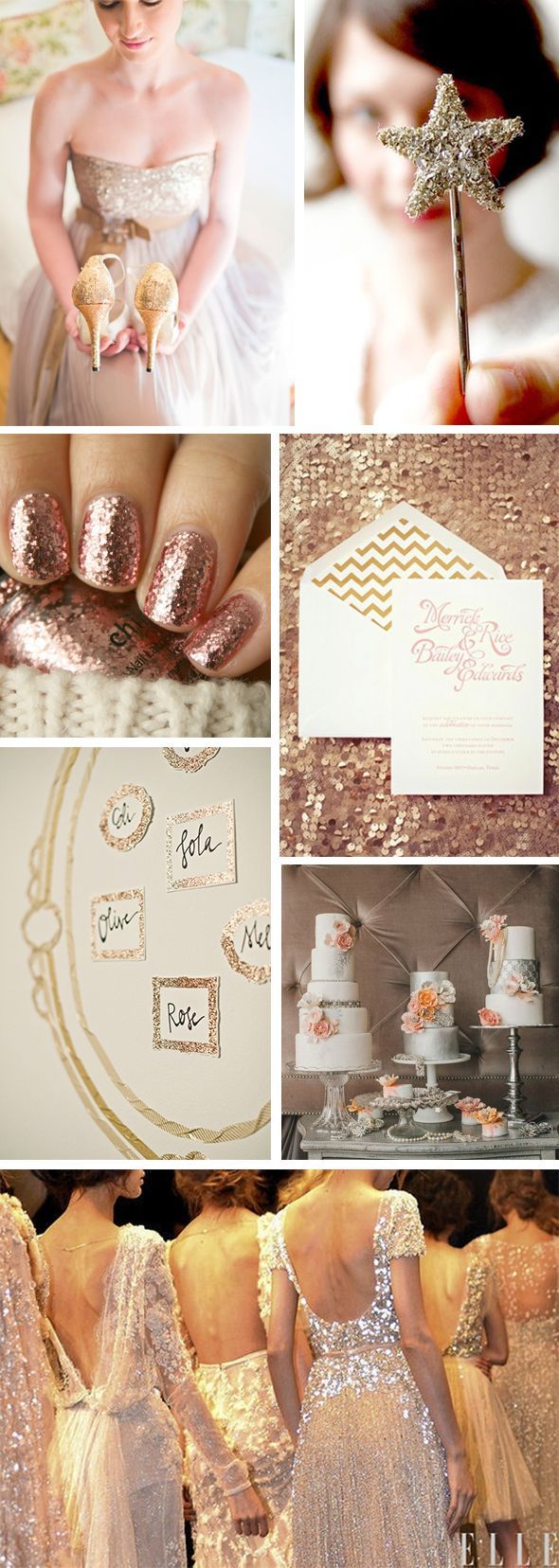 Elegant and Adorable: A Wedding Party Themed in Champagne Gold ♡にて紹介している画像