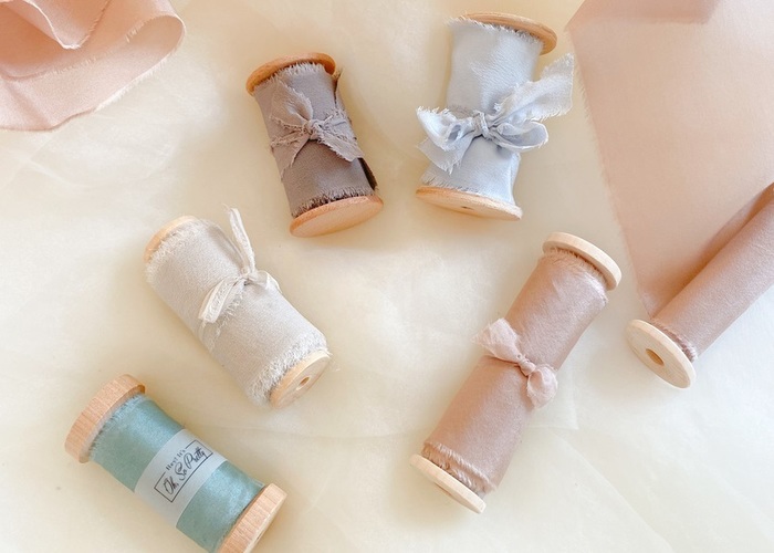 日本では、実は買えるお店って少ないから...。marry shopでシルクリボンの販売を始めました♡のトップ画像
