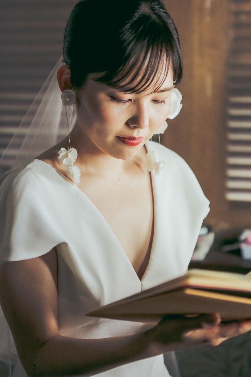 "17 Styles: Recommended Front Hair Arrangements for Brides by Length - A Complete Guide!"にて紹介している画像