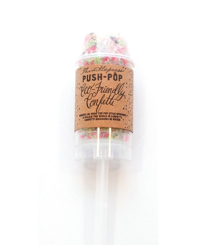 "Colorful Confetti Crackers: The Adorable 'Push Pop Confetti' Shining at Weddings!"にて紹介している画像