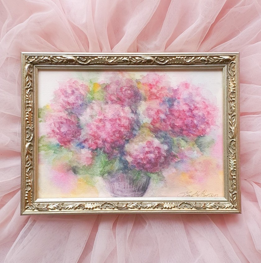 新しいアフターブーケの形♡ブーケをそのまま、オリジナル絵画にできちゃうサービスを始めました♡にて紹介している画像