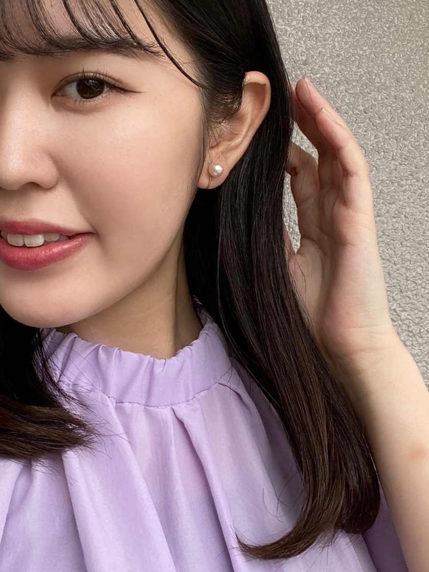 The Impact of Millimeter Differences! Which Size of Pearl Earrings Do You Prefer? A Visual Comparison by Sizeにて紹介している画像