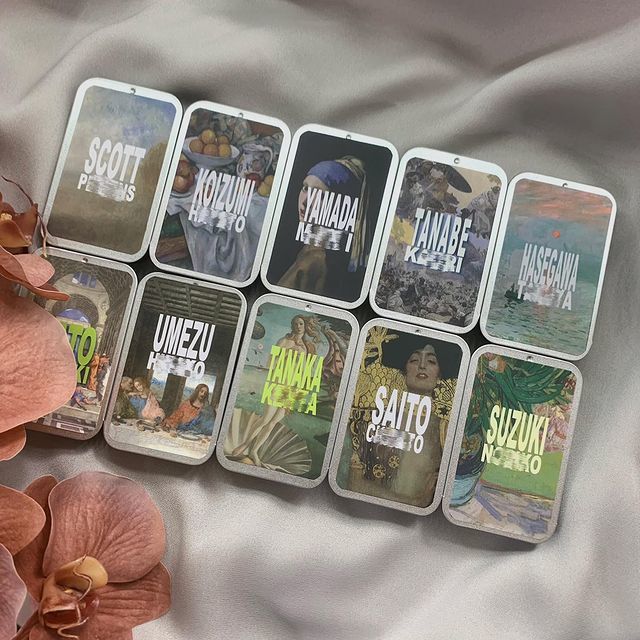 A seat card gift that you absolutely can't throw away and are happy to receive. An idea for creating original seat cards using mint tins! ♡にて紹介している画像