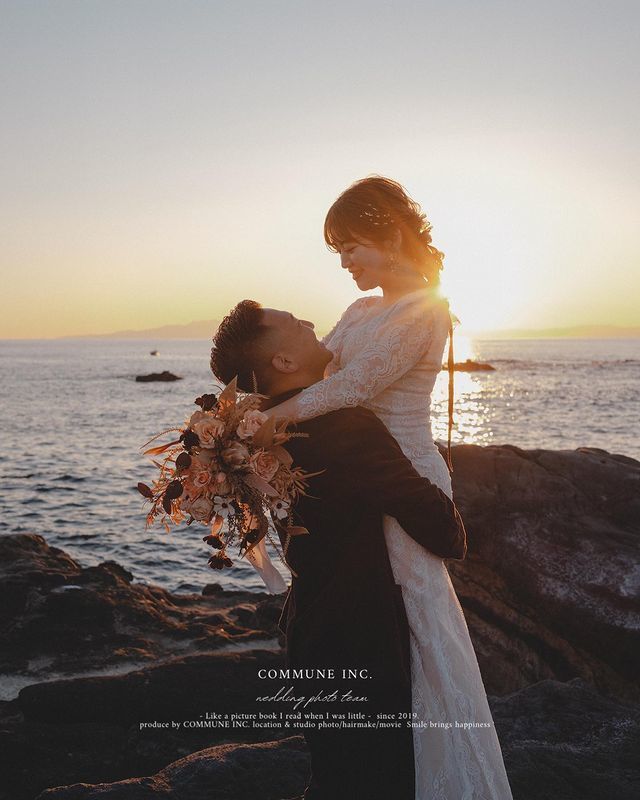 I feel like love and emotions can be captured in photos ♡ "Commune Wedding" allows you to photograph two people in their natural state.にて紹介している画像