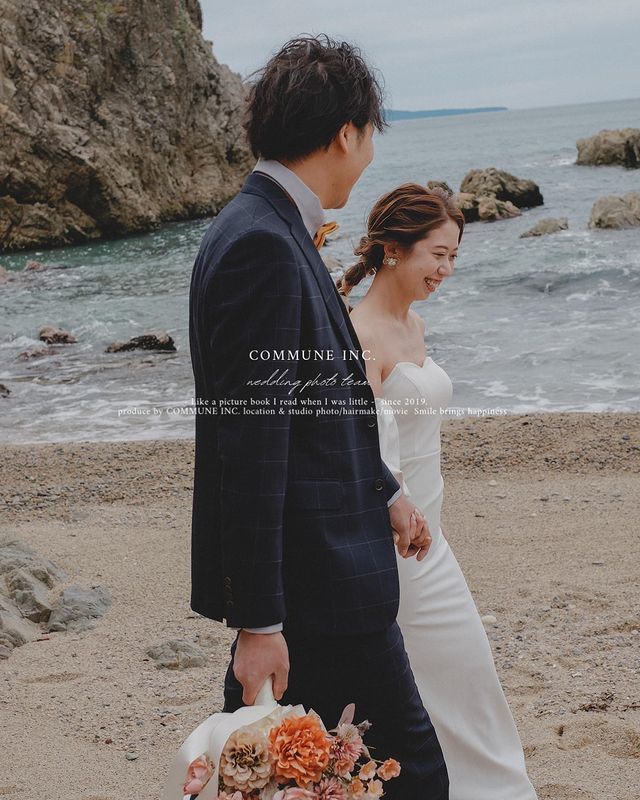 I feel like love and emotions can be captured in photos ♡ "Commune Wedding" allows you to photograph two people in their natural state.にて紹介している画像