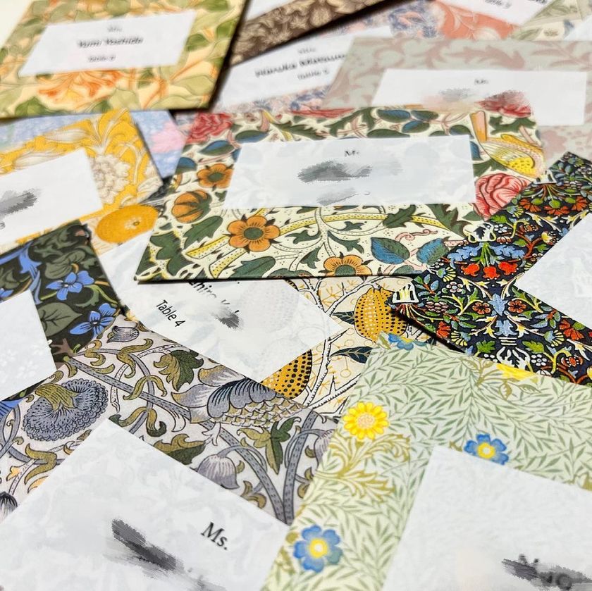 Paper by William Morris Available at Seria: A Variety of Ideas on How to Use It for Weddings＊にて紹介している画像