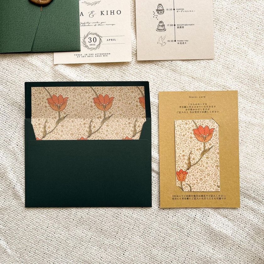 Paper by William Morris Available at Seria: A Variety of Ideas on How to Use It for Weddings＊にて紹介している画像