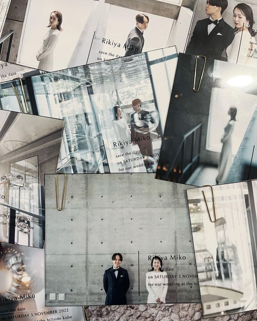 Convenient Materials for DIY Bride 👰🏻‍♀️ Stylish Paper Items Made by Layering Transparent OHP Film ♡にて紹介している画像