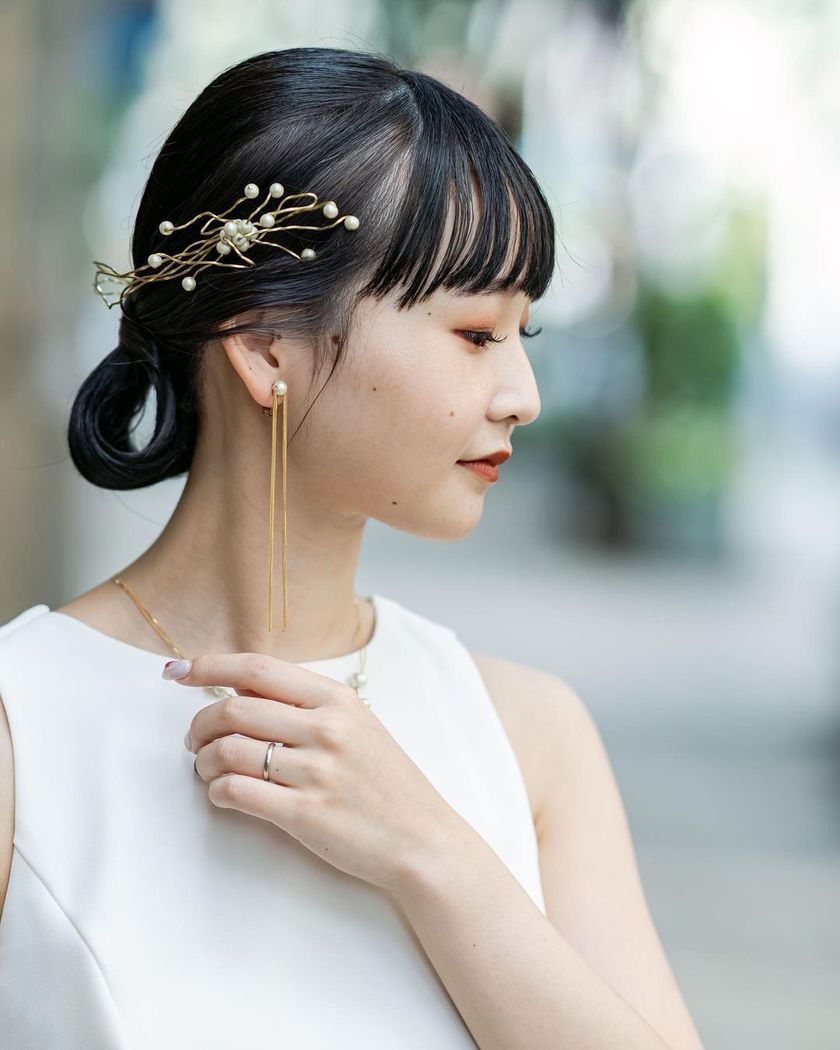 The Use of Flowers That Makes Your Heart Flutter ♡ Introducing a Unique and Cute Hairstylist in Kyotoにて紹介している画像