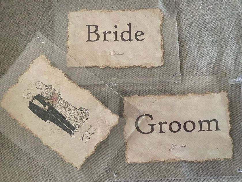 Ideas to Incorporate Wine-Dyed Paper Items for Wine-Loving Couples ♡🍷にて紹介している画像