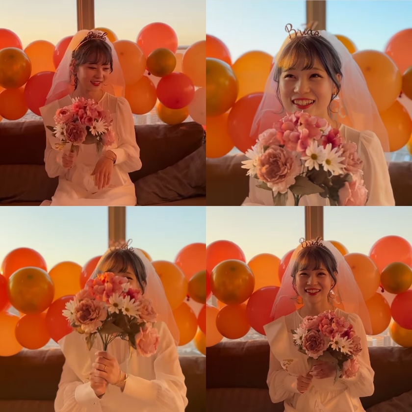 本日の主役感＆ウェディング感アップ♡女子会で用意したら絶対に可愛い【BRIDEカチューシャ】にて紹介している画像