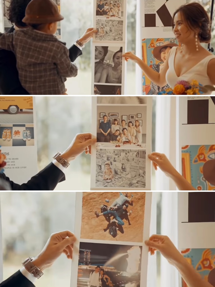 Spin it around for a slideshow! The movable type welcome board filled with lots of photos is amazing ♡にて紹介している画像