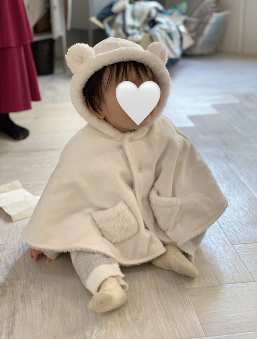 Recommended for babies born in autumn and winter! A heartwarming experience of receiving a [poncho/cape] as a childbirth celebration gift ♡にて紹介している画像