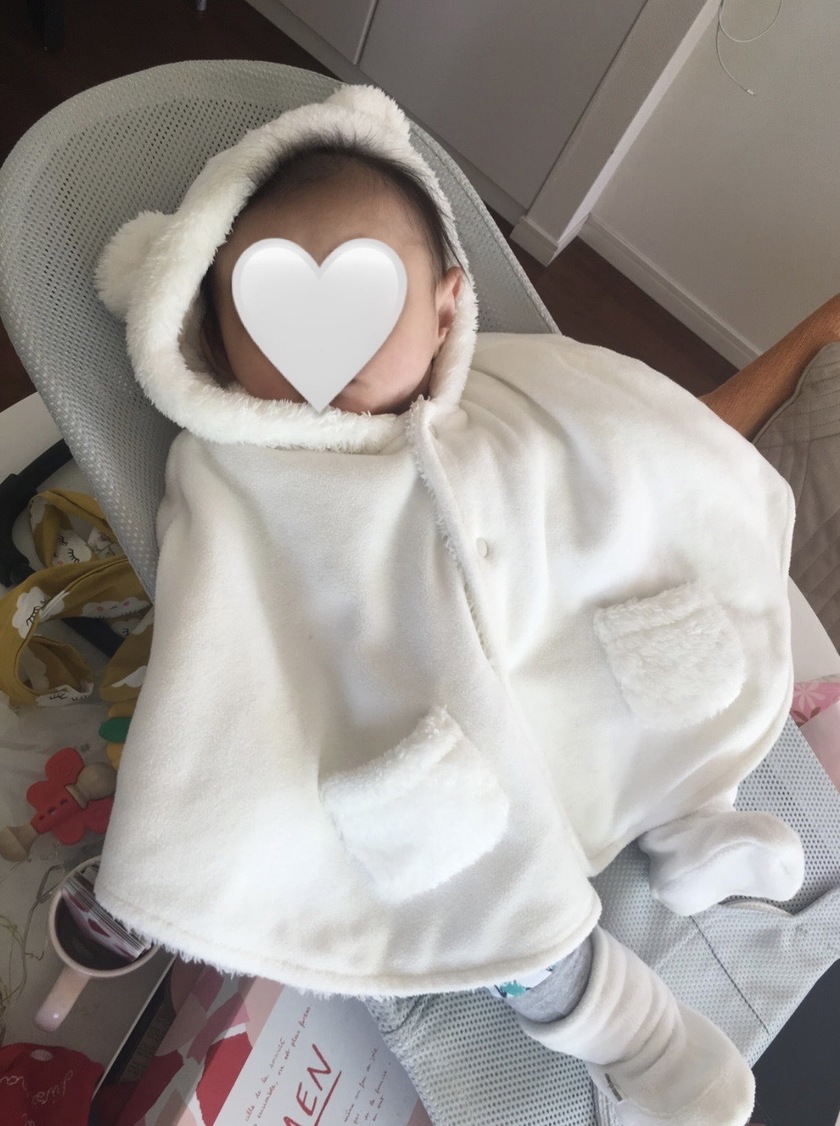 Recommended for babies born in autumn and winter! A heartwarming experience of receiving a [poncho/cape] as a childbirth celebration gift ♡にて紹介している画像