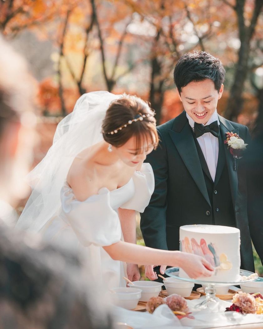 カラードリップよりも新しい！ふたりで作る〔パレットケーキ〕の演出が珍しくてすごい♡にて紹介している画像