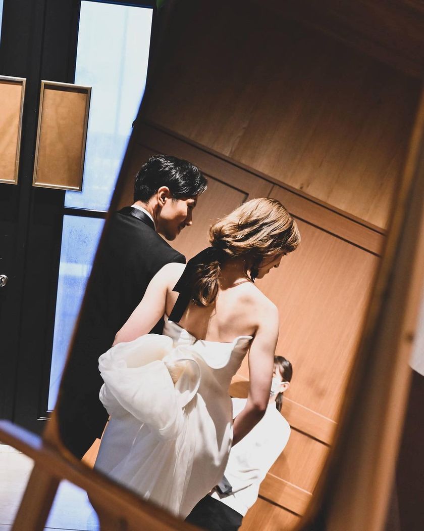 Since it's easy for guests to take photos, it seems best to leave the center clear for the welcome mirror.♩にて紹介している画像