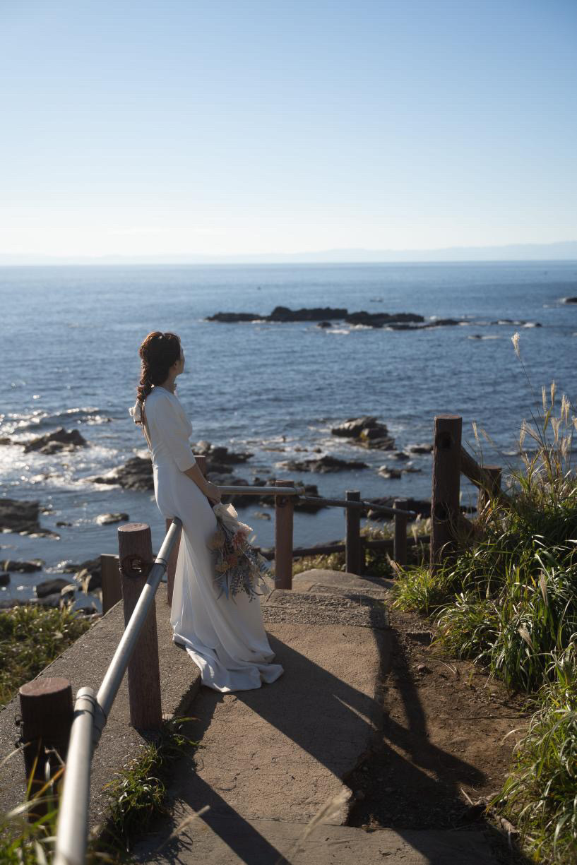 【超过180张图片】神奈川县三崎半岛「城ヶ岛」前拍婚纱照大全にて紹介している画像