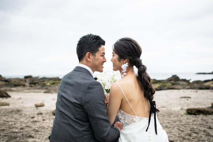 【超过180张图片】神奈川县三崎半岛「城ヶ岛」前拍婚纱照大全にて紹介している画像