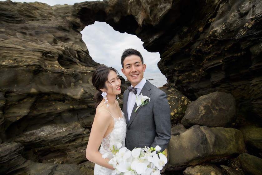 【超过180张图片】神奈川县三崎半岛「城ヶ岛」前拍婚纱照大全にて紹介している画像