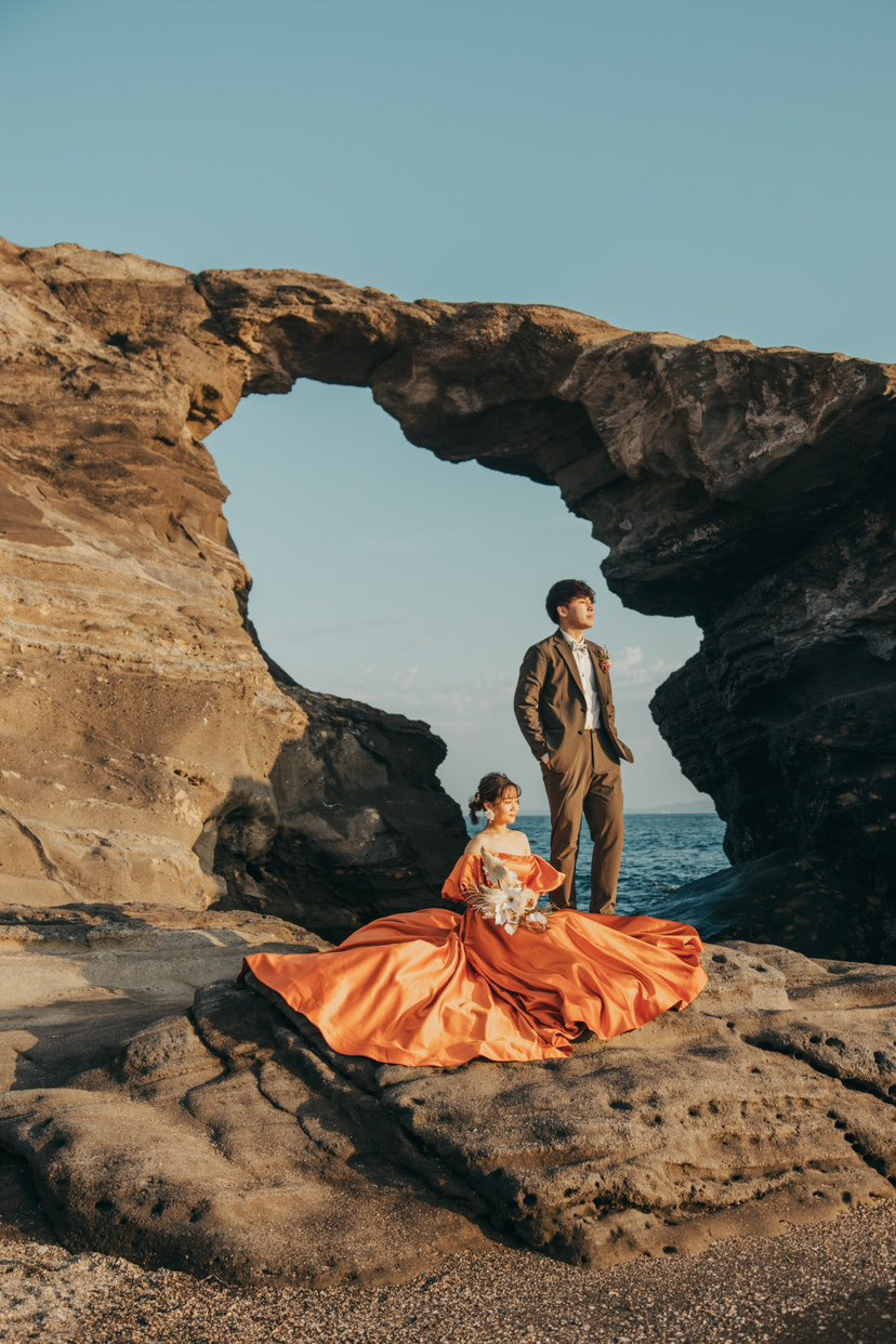【超过180张图片】神奈川县三崎半岛「城ヶ岛」前拍婚纱照大全にて紹介している画像