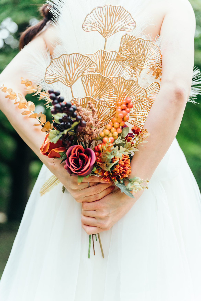独一无二♡在Instagram上找到的个性时尚婚礼花束特辑にて紹介している画像