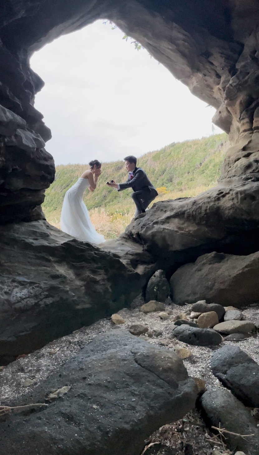 【超过180张图片】神奈川县三崎半岛「城ヶ岛」前拍婚纱照大全にて紹介している画像