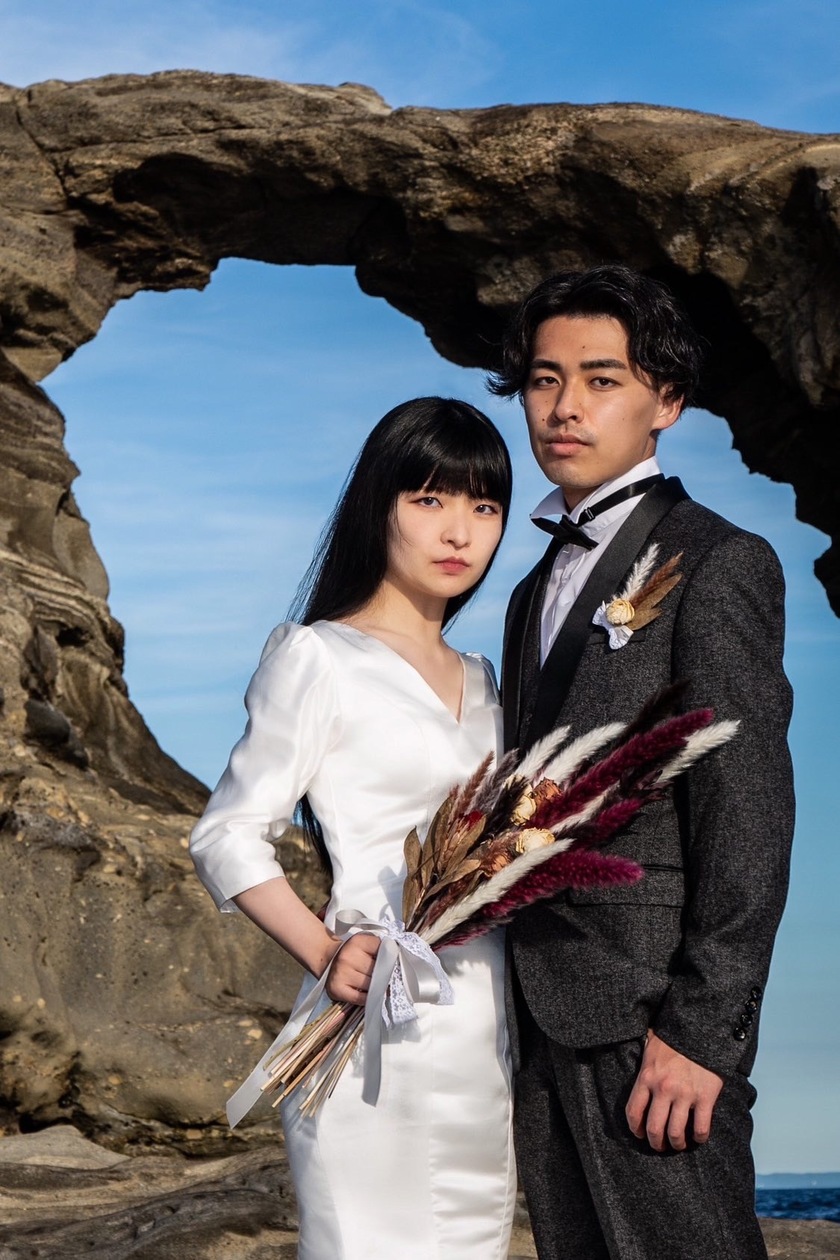 【超过180张图片】神奈川县三崎半岛「城ヶ岛」前拍婚纱照大全にて紹介している画像