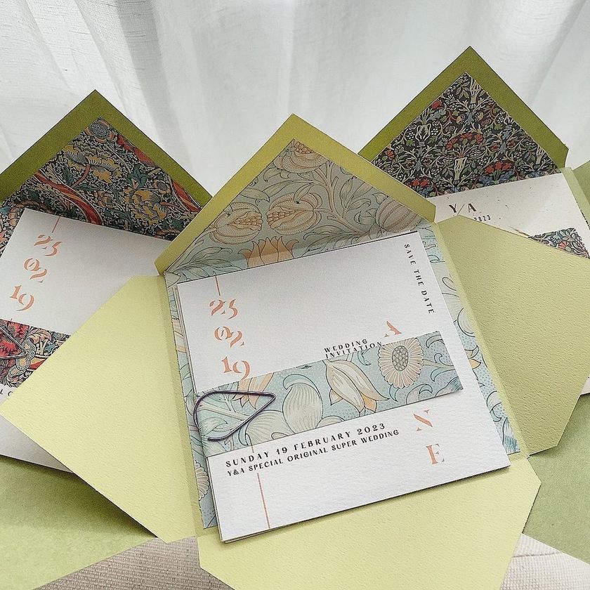 I can't believe this is handmade. A wonderful collection of "handmade invitations" that deserves admiration! 💌にて紹介している画像