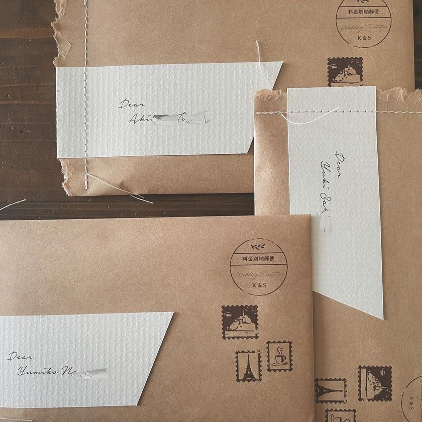 I can't believe this is handmade. A wonderful collection of "handmade invitations" that deserves admiration! 💌にて紹介している画像