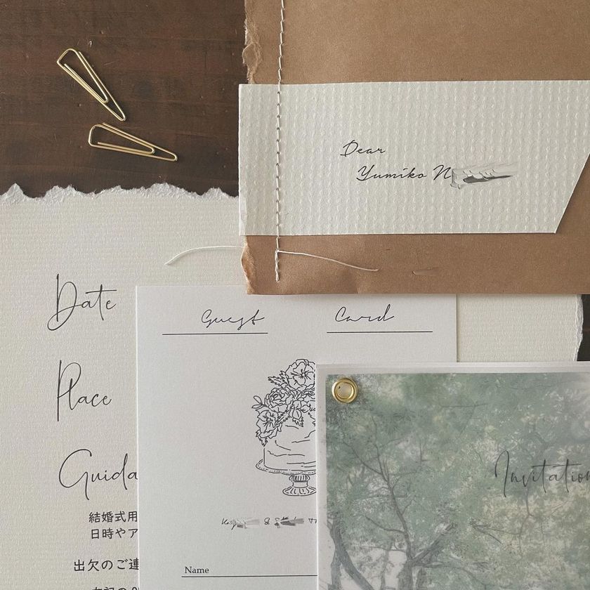 これが手作りなんて信じられない。尊敬するレベルで素敵な「手作り招待状」まとめ💌にて紹介している画像