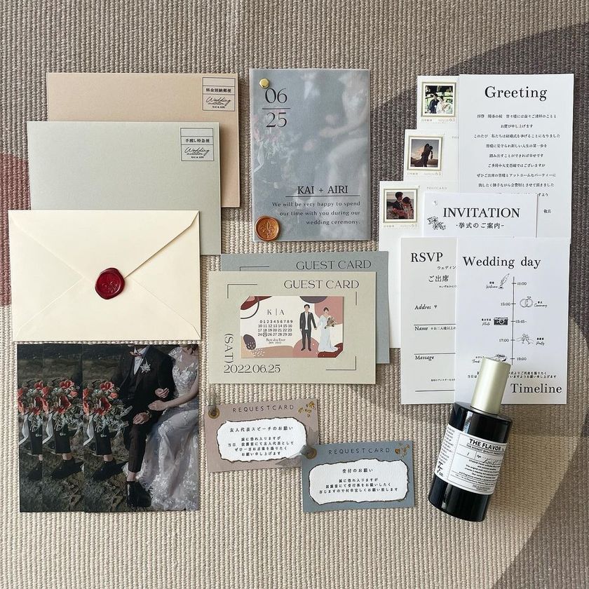 I can't believe this is handmade. A wonderful collection of "handmade invitations" that deserves admiration! 💌にて紹介している画像