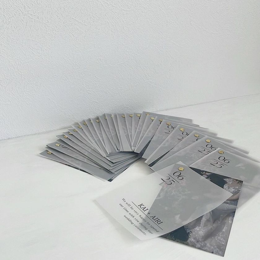 I can't believe this is handmade. A wonderful collection of "handmade invitations" that deserves admiration! 💌にて紹介している画像