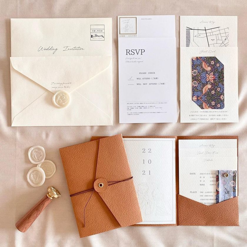 I can't believe this is handmade. A wonderful collection of "handmade invitations" that deserves admiration! 💌にて紹介している画像