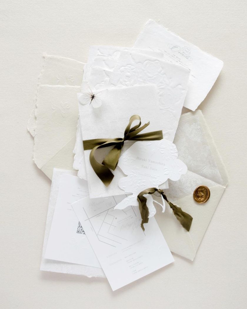 A wonderful creator from Japan has created a stylish wedding paper item brand called [tigron].にて紹介している画像