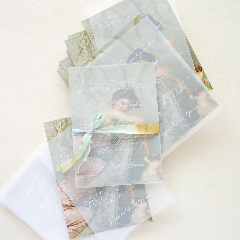 A wonderful creator from Japan has created a stylish wedding paper item brand called [tigron].にて紹介している画像