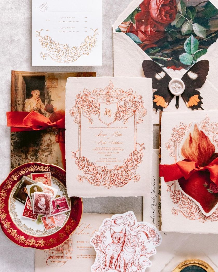 A wonderful creator from Japan has created a stylish wedding paper item brand called [tigron].にて紹介している画像