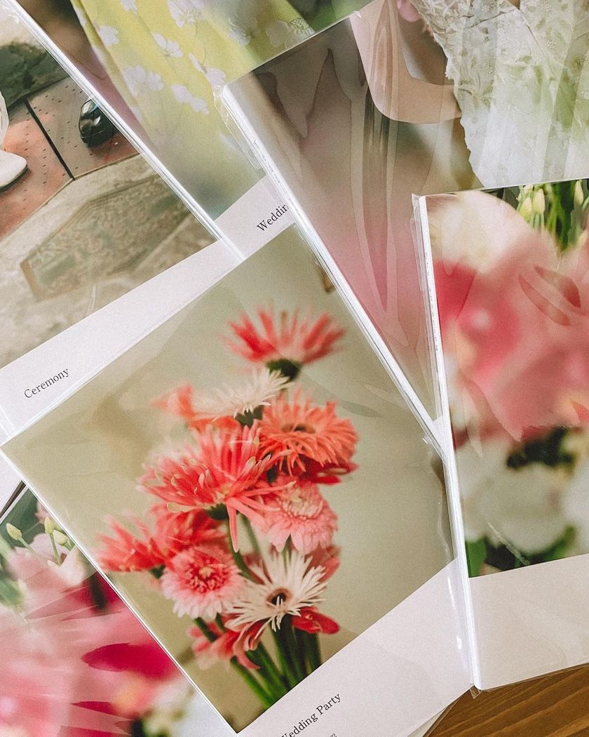 Not Just Our Faces! A Collection of Simple, Stylish, and Easy-to-Decorate "Wedding Album Cover" Design Ideasにて紹介している画像