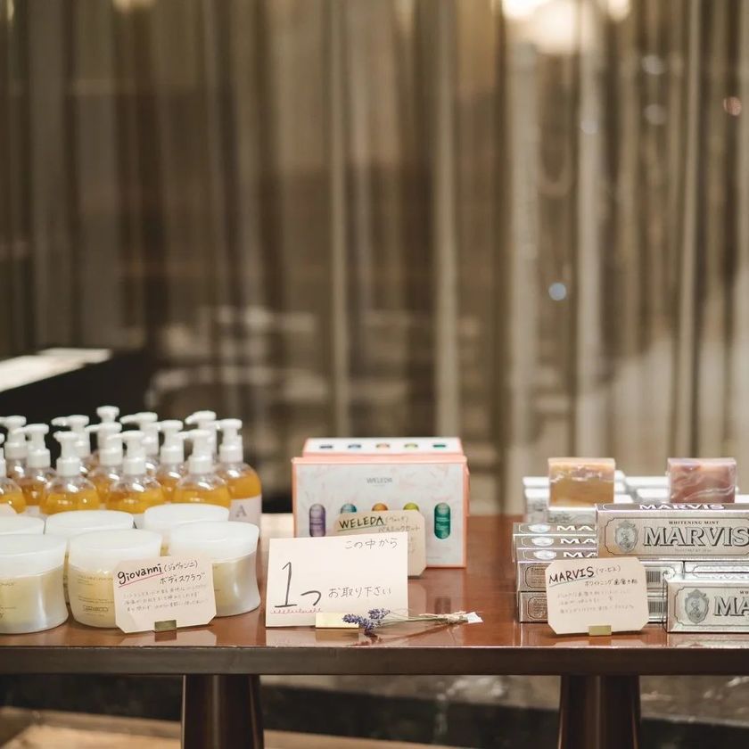 This is a revolution...! An idea for a "Favor Marche" where guests choose their own favors 🧺にて紹介している画像