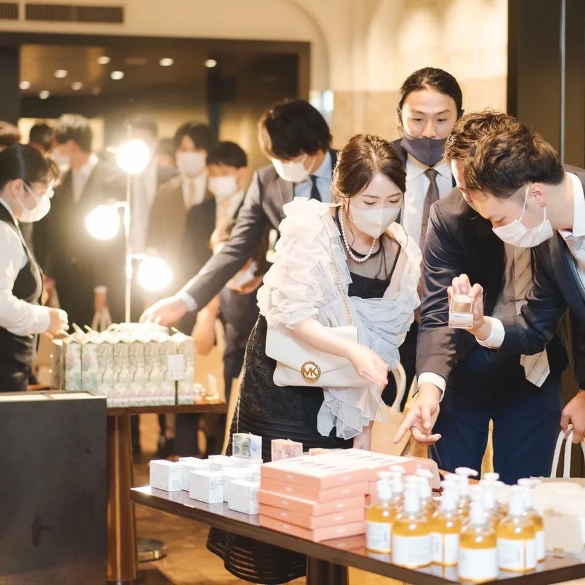 This is a revolution...! An idea for a "Favor Marche" where guests choose their own favors 🧺にて紹介している画像