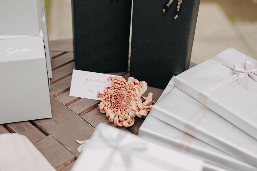 This is a revolution...! An idea for a "Favor Marche" where guests choose their own favors 🧺にて紹介している画像